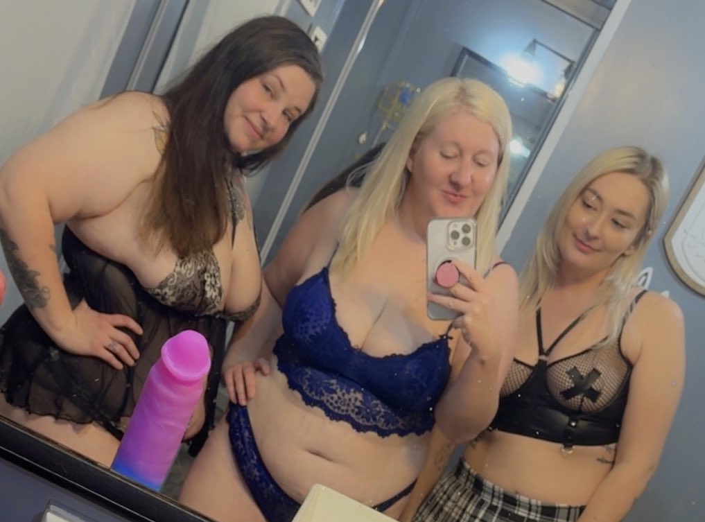 Princesss636's tweet photo. POV: you walk in and all three of us are waiting for you… are you staying or leaving? 😈 https://t.co/BF7zDPFJFE