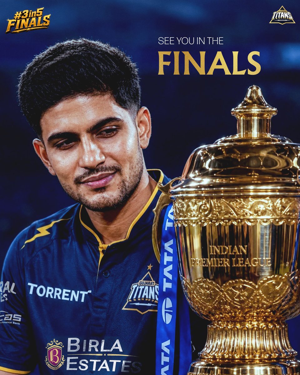 AhmedGT_'s tweet photo. IPL final shifted to Ahmedabad in 2022, GT reached the final and won the trophy.

IPL final shifted to Ahmedabad in 2026, GT has reached the final* https://t.co/ztnp4EIUeN