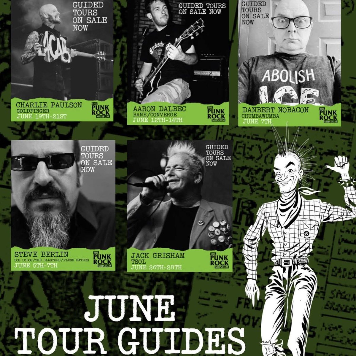 LosLobosBand's tweet photo. Heads up, Lobos fans! 🚨

Heading to Las Vegas next Friday for the Los Lobos show at Resorts World? Our own Steve Berlin will be guiding tours all weekend at The Punk Rock Museum, sharing stories &amp; history from the legendary L.A. punk scene. 🤘

link in bio for all the details! https://t.co/ZhogeOr7FI