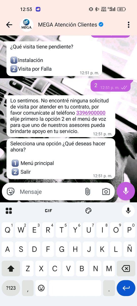 MrmTvr's tweet photo. @Megacable Por teléfono me dicen que ya hay un técnico para atender mi falla pero por WhatsApp me dicen que no https://t.co/s5HdiOZH4t