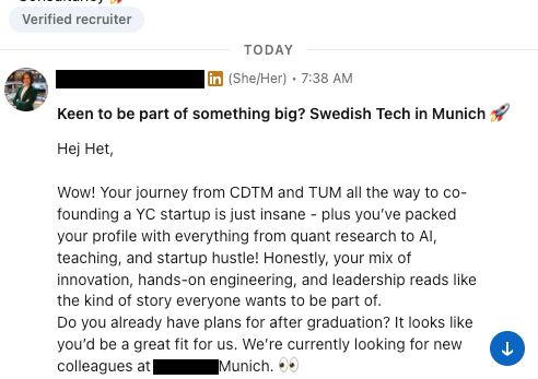 hetdv's tweet photo. sorry customers and yc, Swedish Tech in Munich 🚀 needs me https://t.co/iXtNG01Wtz