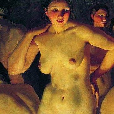 X_ArtGallery's tweet photo. A woman painting women https://t.co/zoXWozBY0k