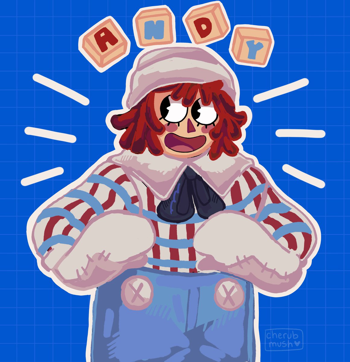 cherubmush's tweet photo. he’s no girls toy!!🧸 🧶 https://t.co/QwhJMyh8Wo