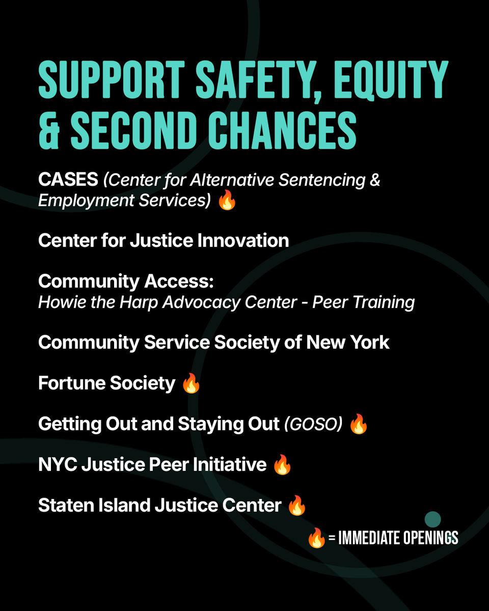 CrimJusticeNYC's tweet photo. 🔗 Register for free at https://t.co/tL22PtEEar!

#JusticeInMotion #NYCJobs #JobsNYC #SecondChanceHiring #StatenIsland https://t.co/4HnG0mHWeM