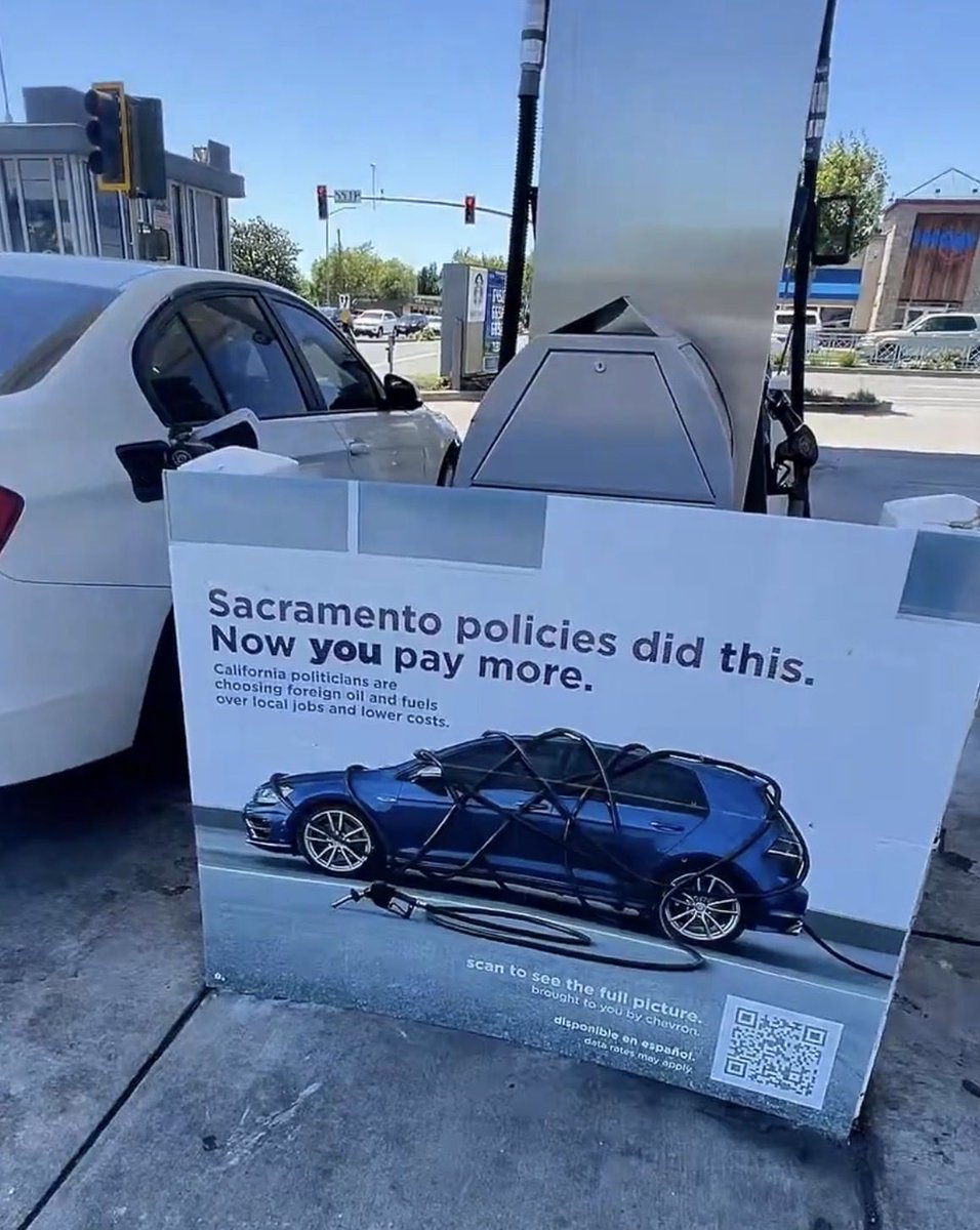 6ftBlondChick's tweet photo. @ToadWorld100 @Bubblebathgirl Hey I know you’re another blinded sheep with TDS but CHEVRON even posted that the gas prices here in California have nothing to do w/ the Iran sitch or Trump, &amp; making sure WE KNOW our local state politicians are to blame &amp; gavin keeps piling on more gas tax! https://t.co/xeZDZiUIb6