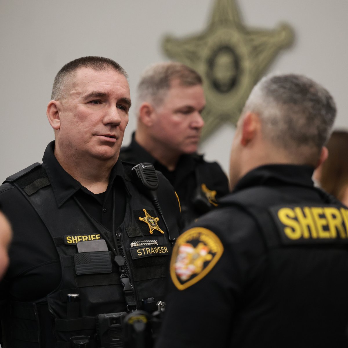 DelCoSheriff's tweet photo. Bittersweet farewell to Deputy Fred Strawser! After 30 years of service, 16 as an SRO at Buckeye Valley, Fred retires. He launched Safety Town &amp; self-defense programs, impacting countless lives. Thank you for your kindness, Fred. Enjoy retirement—you’ll be missed! #ThankYouFred https://t.co/GiN8pApvys