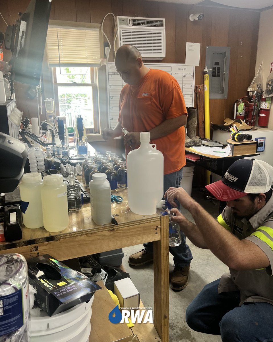 ORWA_OK's tweet photo. Knowledge shared today leads to stronger systems tomorrow. 👏 Our team spent time this week in South Coffeyville providing hands-on BOD testing training and support for local wastewater operators. https://t.co/aefyJGAkKp