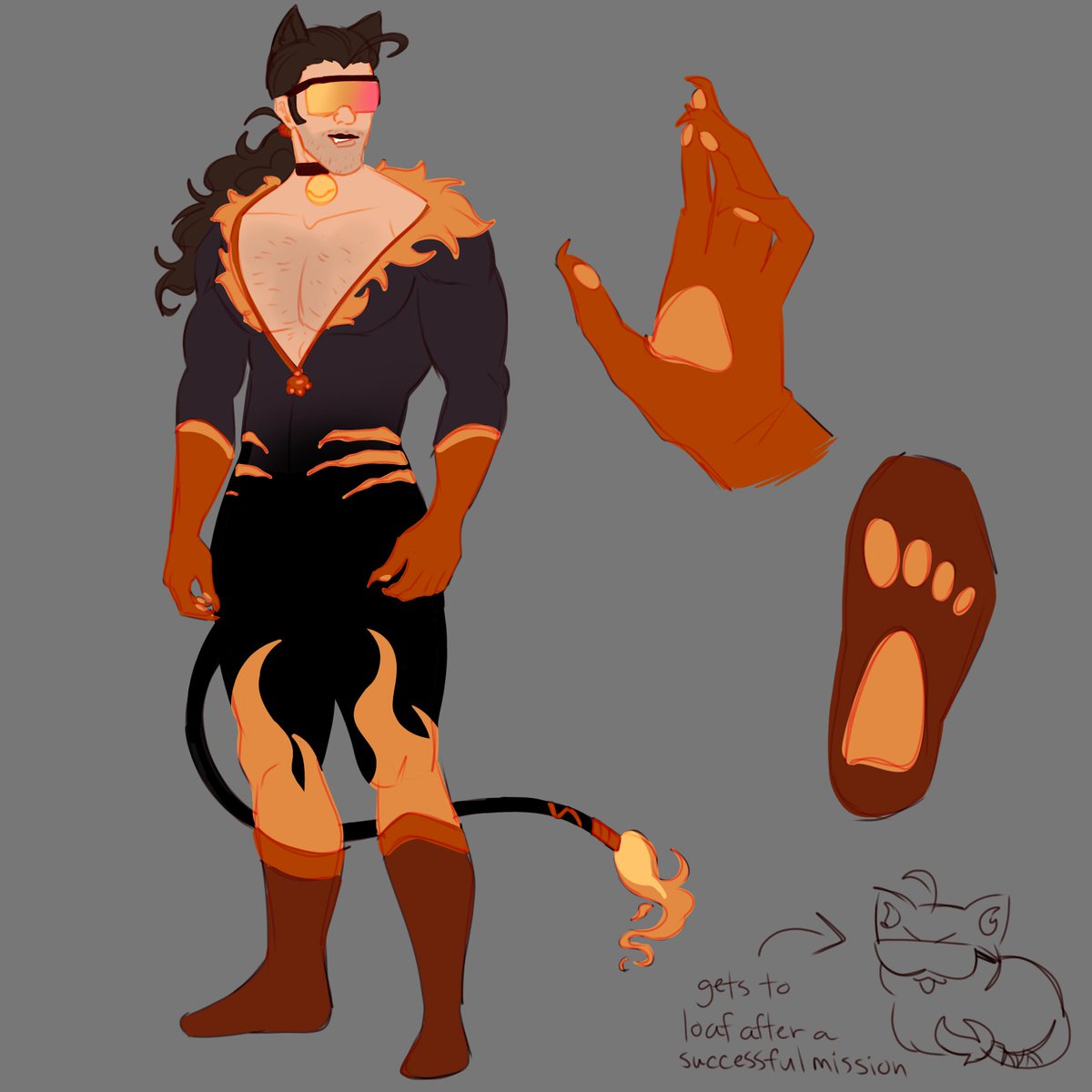 pinkmoon_art's tweet photo. Flambae if he decided to be a cat https://t.co/zwPRbAzb2P