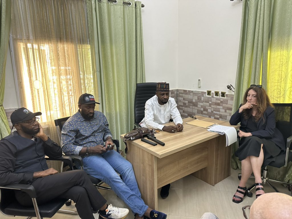 PO_GrassRootM's tweet photo. The Obidient HQ received a delegation from the European Union Fact-Finding Mission. They were hosted by Dr. @YunusaTanko, and the engagement was highly productive, focusing on election integrity and the party’s preparedness for next year’s elections. https://t.co/rpGhSjVtVT