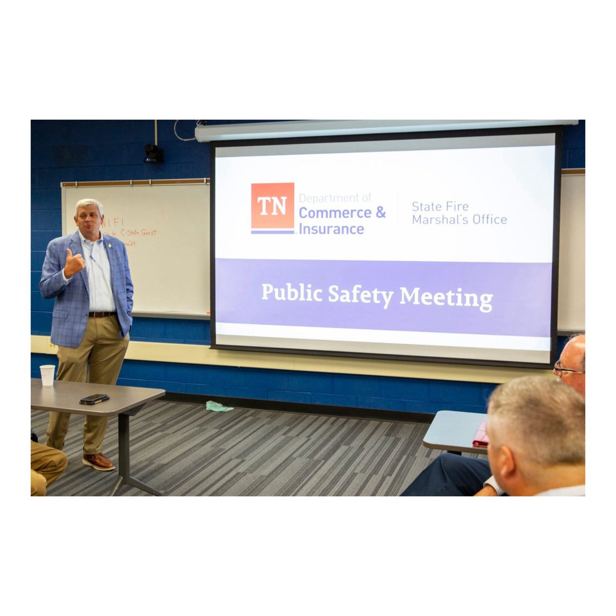 TNCommerceInsur's tweet photo. Thank you to all the attendees who joined our team this week for our latest Public Safety Meeting! DC Chip Kain and our staff are always happy to share our team's work toward accomplishing the Department's mission of protecting Tennesseans and empowering consumers! https://t.co/Q23ai4Q8Oq