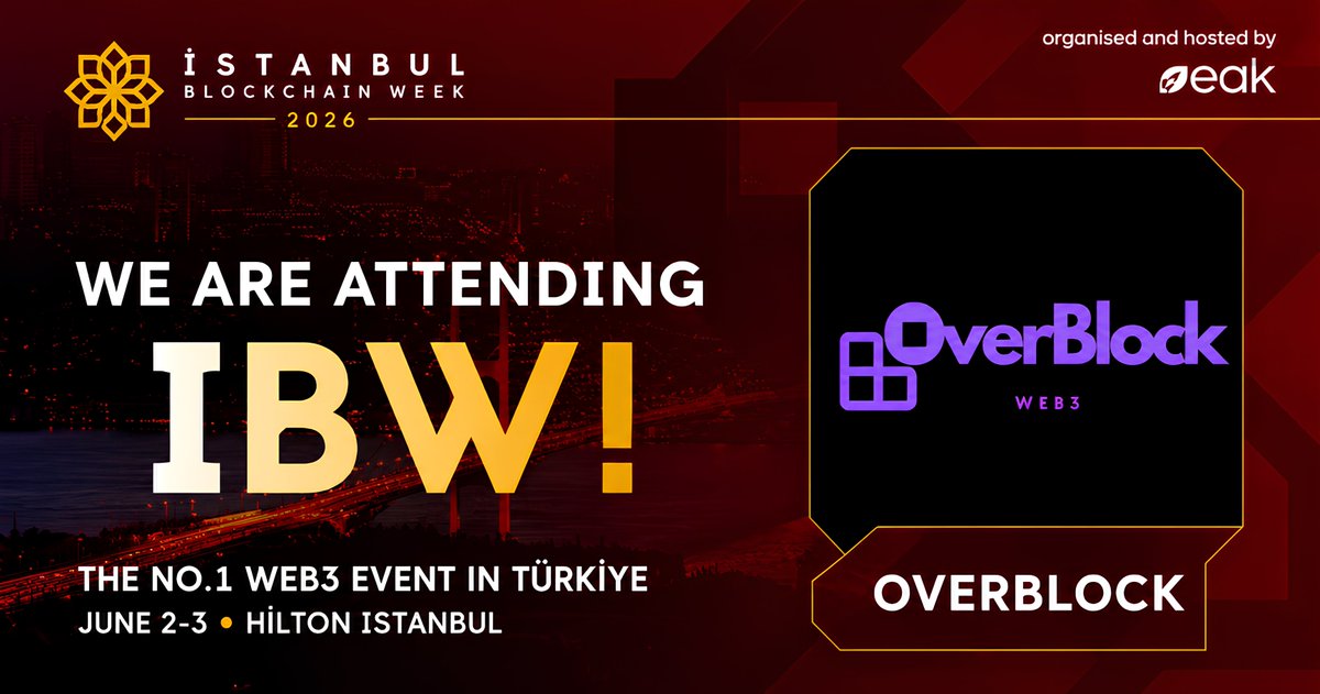 OverBlock_'s tweet photo. We are attending @IstanbulBlockWk 

#IBW2026 🔥