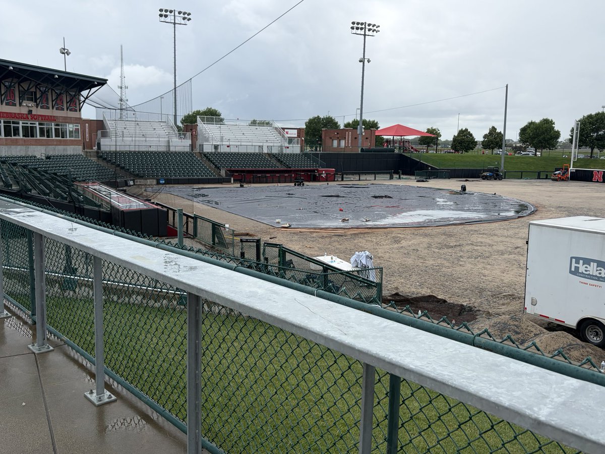 TroyDannen's tweet photo. Softball @HuskerSoftball  Working in OKC and @HuskerCPF is working for softball at Rhonda Revelle Field!  New turf surface coming…GBR https://t.co/IgpsMZqyAl