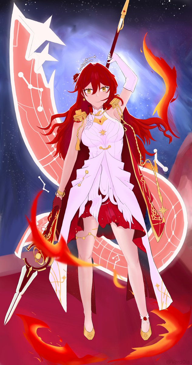 Verd0la's tweet photo. Himeko Nova #HonkaiStarRail #Himeko https://t.co/W5vH7fhmwk