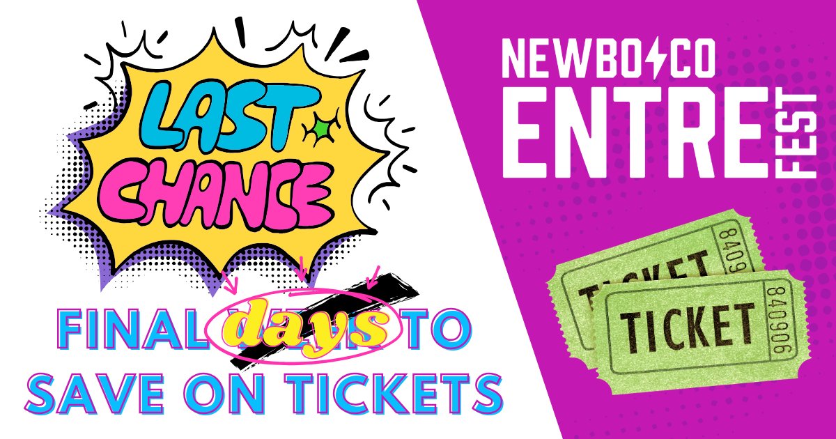 EntreFEST's tweet photo. Time is officially running out! ⏳ This is your LAST CHANCE to get your tickets to #ENTREFest2026 at a discount.

Don't wait until prices go up—secure your spot today and get ready for incredible speakers, networking, and inspiration!

🎟️ Grab tickets at: https://t.co/Os3kdmMnyY https://t.co/vz6fDeJ9MP