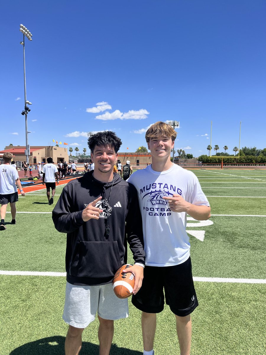 ColeNickell2's tweet photo. After a great camp and conversation with @coachJNicholls i’m blessed to say I’ve received my first offer to play football at Western New Mexico @CoachBortle @KINGREYNARD7 @3DRobinson @PinnaclePioneer @WNMUFootball #AGTG https://t.co/sVX4C3qt6q