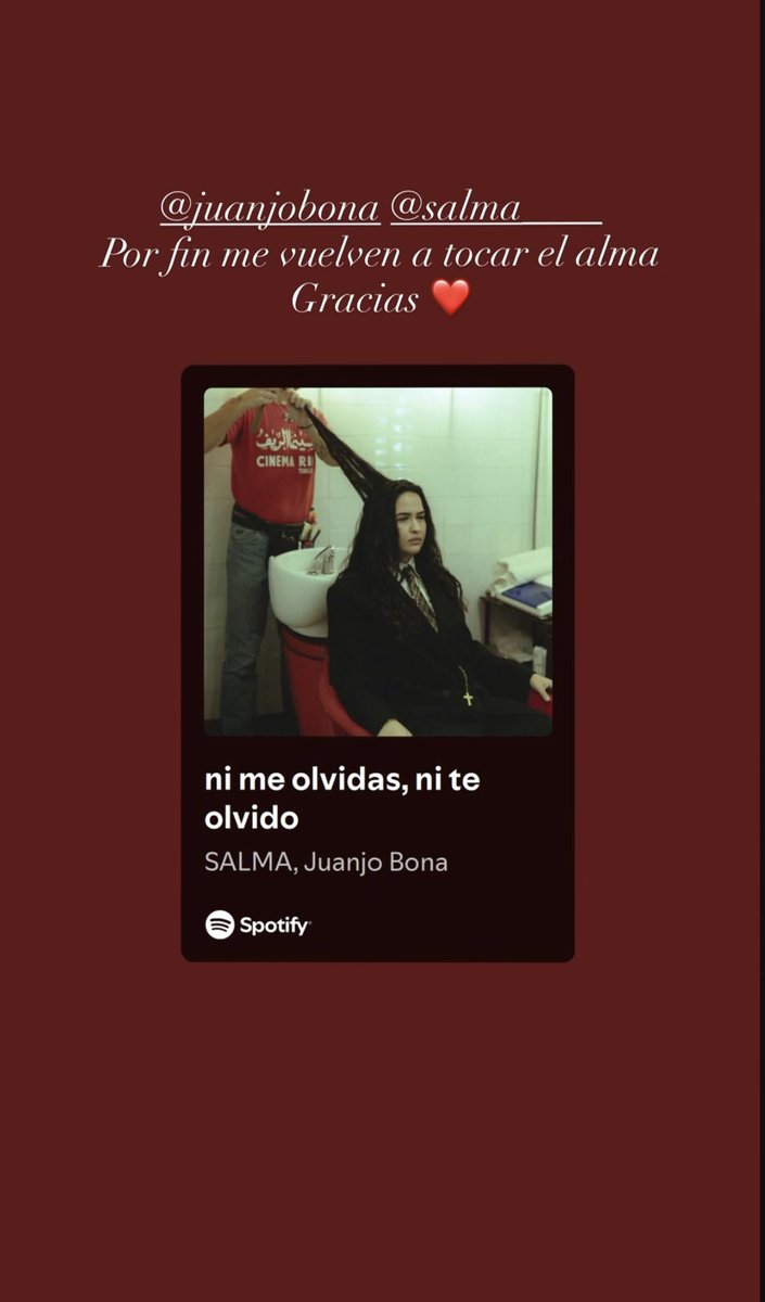 juanjobonainfo's tweet photo. 📸 | Nueva story de Pablo Alborán compartiendo la nueva collab de Salma y Juanjo Bona “ni me olvidas, ni te olvido” 🩷 https://t.co/0qZ2Zls4sI