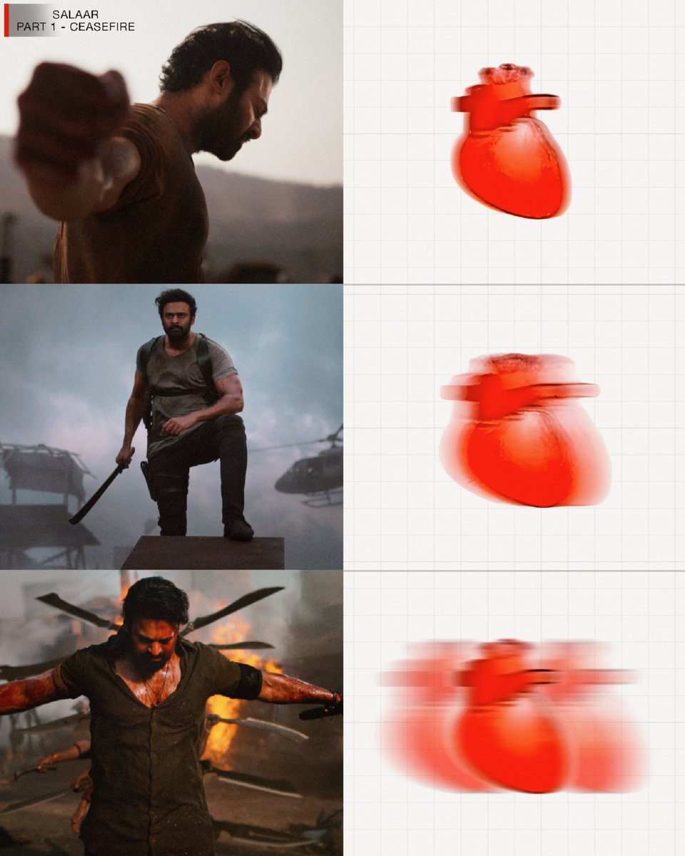 Sowmyatweetz's tweet photo. My heart is beating adhola #Prabhas #Salaar https://t.co/3mfzGsQNF1