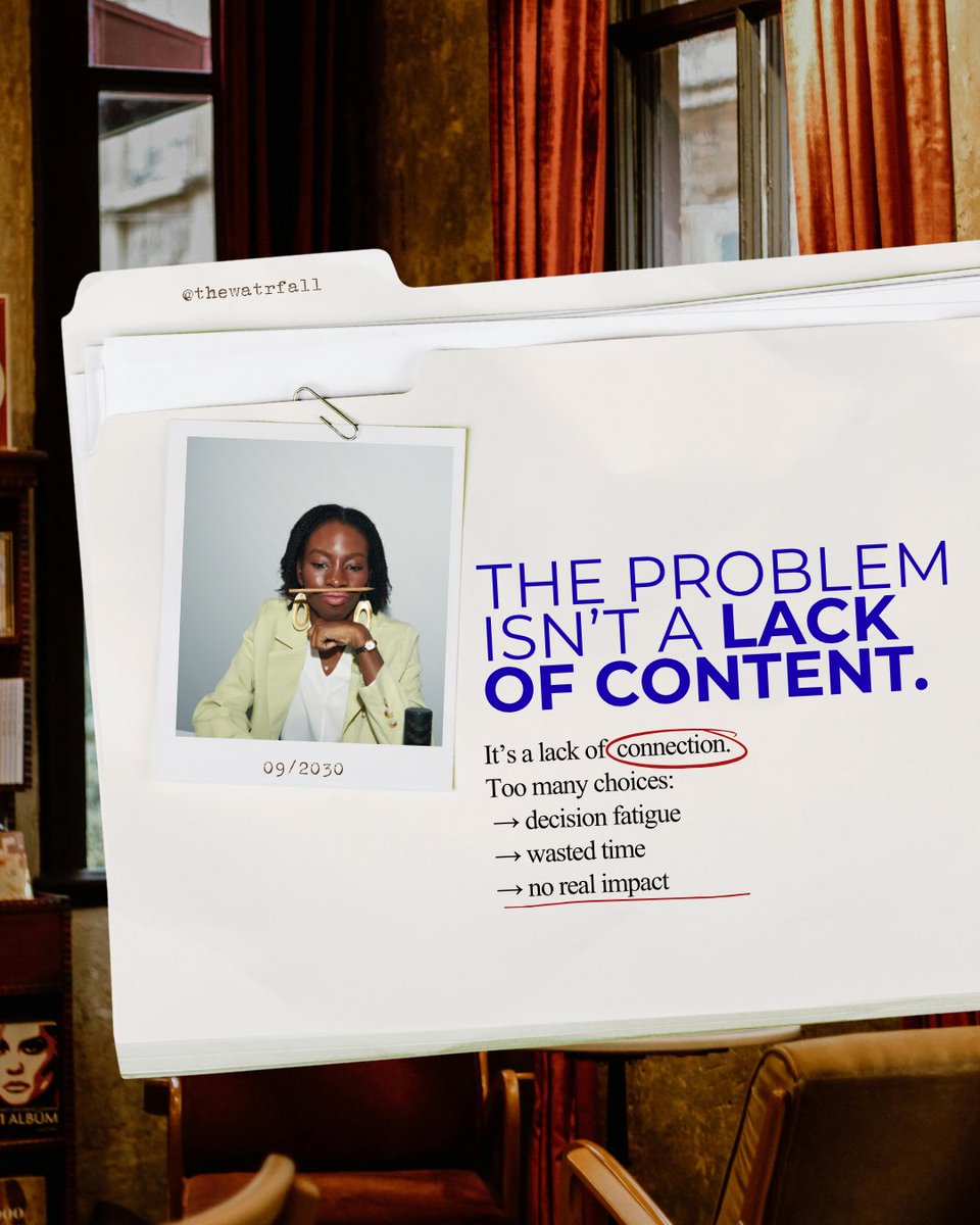 Watrfall_io's tweet photo. Streaming was supposed to make entertainment easier. Instead, it became overwhelming. 

According to a 2025 study by Octane Seating:

➡️ 89% of Americans don’t finish the videos they start
➡️ nearly 30% lose sleep from endless streaming
➡️ 2 in 5 admit watching shows they don’t even like just to stay part of the conversation.

Somewhere along the way, entertainment stopped being about connection and started becoming about endless choice, endless scrolling, and trying to keep up.

The problem isn’t a lack of content. It’s a lack of meaning.

People aren’t asking for more shows. They’re asking for stories worth caring about. Getting a say in what they want to watch. Stories that bring people together instead of getting lost in an algorithm.

That’s why we’re building Watrfall

A streaming platform where audiences have a voice, creators keep their power, and stories are supported by communities, NOT just algorithms.

Because the future of entertainment isn’t more content. It’s better connection. 🌊

Source: Octane Seating Streaming Fatigue Study

Get on the waitlist to be able to stream on Watrfall FOR FREE.