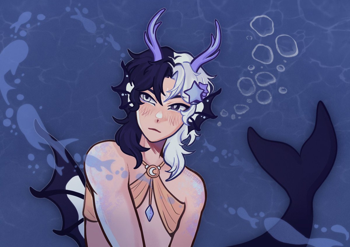 NattStargaze's tweet photo. With the fishes! 🐟
#oc #originalcharacter #digitalart https://t.co/nlV0D8L9Bl