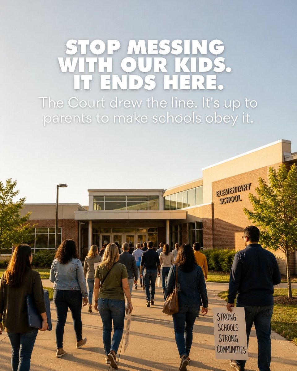 RightsParents's tweet photo. The Supreme Court ruled. Parents won. Now we must make schools comply. Demand written disclosure, opt-out rights &amp; board accountability before fall 2026. Organize. Show up. Speak out. https://t.co/D4vFjMi1Wm