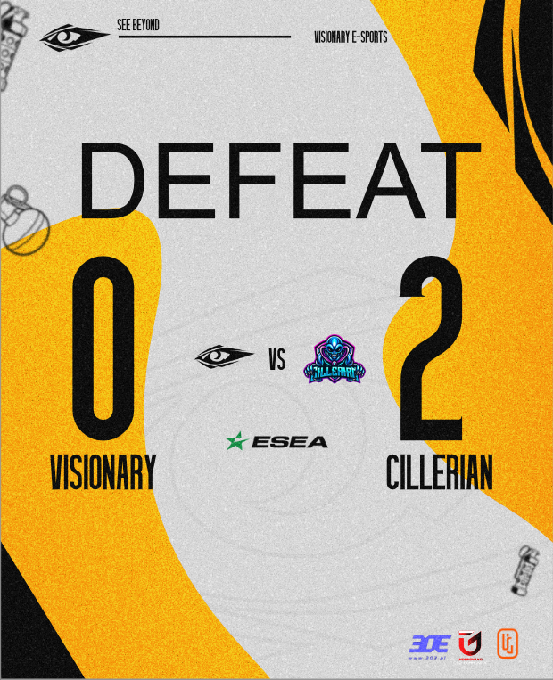VISIONARYgg__'s tweet photo. To zdecydowanie nie był nasz dzień...

Przegrywamy 2 mecz upper bracketu esea intermediate wynikiem 0:2 

mirage (8-13)

anubis (4-13) https://t.co/y1PBf4DQXH