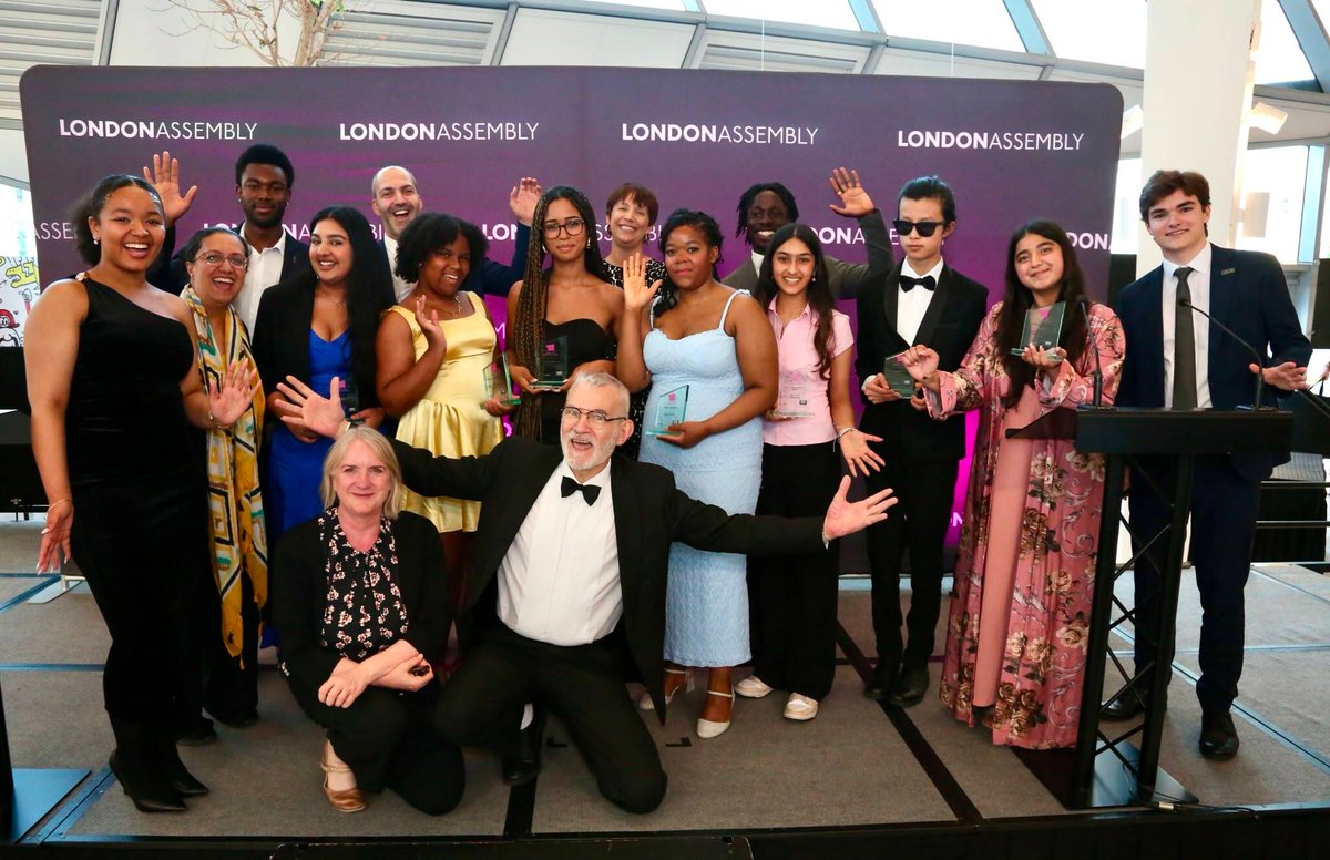 LondonAssembly's tweet photo. Congratulations to all the wonderful winners of the 2026 London Youth Achievement Awards. A very inspiring and special night, hosted by the wonderful David Larbi. Find out more about the night: https://t.co/h96PLsjAGx https://t.co/GWgRzCCG8O