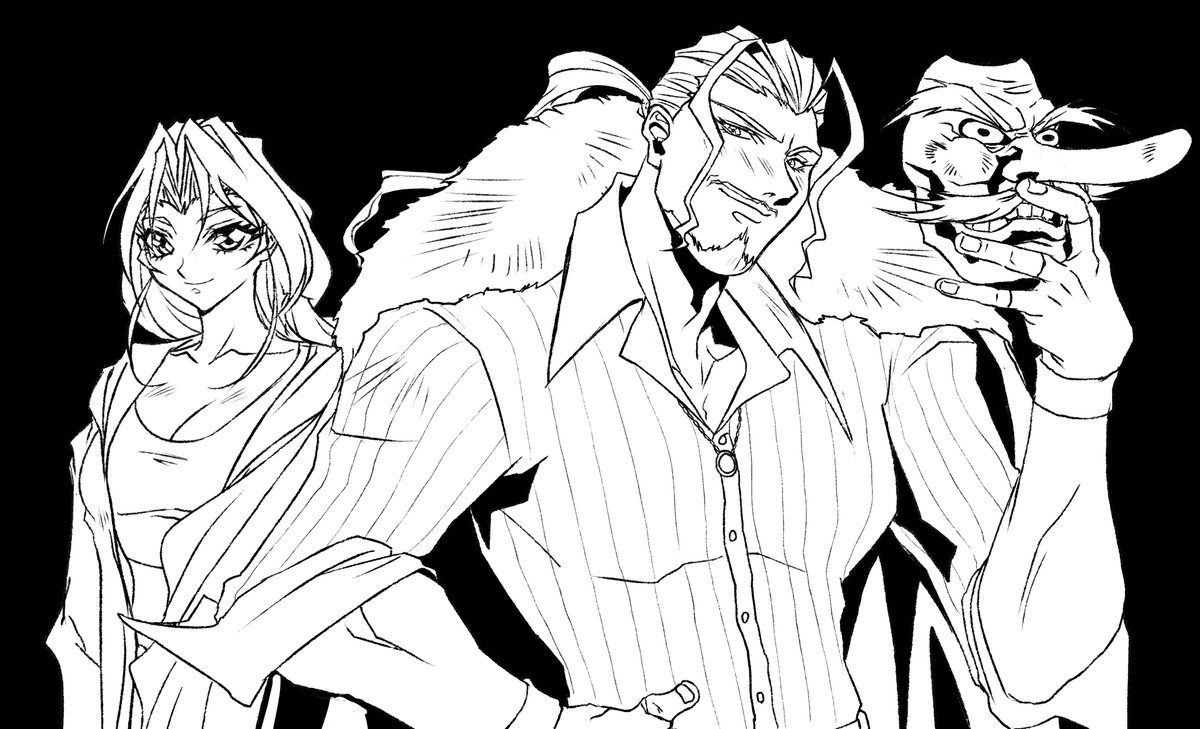 InfinityArk's tweet photo. Tito drew Mr Karate (Robert) and his lady Yuri!  We hope you enjoy them.  Robert is a lucky man no?  Hope we see Yuri in the future too! #CotW #SNK https://t.co/u0jvclw0XQ