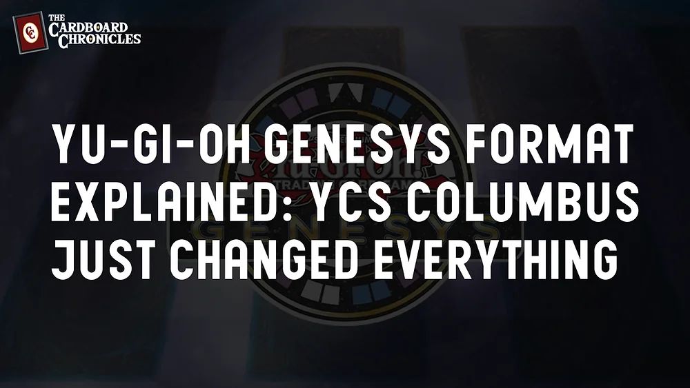 CardboardChron's tweet photo. Yu-Gi-Oh Genesys had its first full YCS at Columbus.

Winner: Red Dragon Archfiend.
Runner-up: Radiant Typhoon.
Top 4: Voiceless Voice.

No Pendulum. No Link. No banlist. 100-point budget.

The format is something else.

Full breakdown:
https://t.co/IWX1XKZvOw

#YuGiOh #Genesys https://t.co/vOfZYPj6Qc