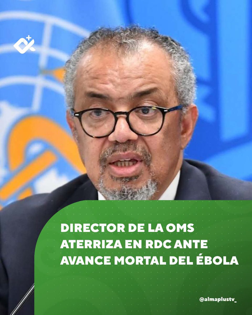 SaludGuantanamo's tweet photo. 🌐Director general de la #OMS, #Tedros Adhanom Ghebreyesus, llegó este viernes a Kinshasa, capital de la República Democrática del #Congo, en medio de la preocupación internacional por el nuevo brote de #ébola que afecta varias provincias del país y se ha extendido a #Uganda. https://t.co/oA067S7RFr