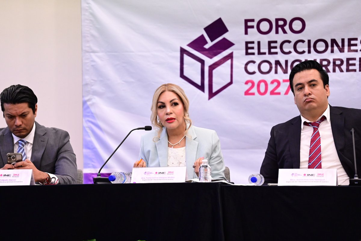 ople_Ver's tweet photo. #ActividadesOPLEV 🗳️La mesa panel “Criterios jurisdiccionales relevantes en actos previos a la jornada electoral”, estuvo moderada por Evelyn Rodríguez Xinol, Magistrada del Tribunal Electoral del Estado de #Guerrero, y en la que Sergio Avilés Demeneghi, Magistrado Presidente del @TEQROO_Oficial; César Salgado Alpizar, Magistrado del Tribunal Electoral del Estado de Guerrero; Tania Celina Vásquez Muñoz, Magistrada del @TEVeracruz; y Daniel Preciado Temiquel, Magistrado del Tribunal Electoral del Estado de Guerrero, reflexionaron sobre los criterios emitidos por las autoridades jurisdiccionales vinculados a los actos previos a la jornada electoral y su impacto en el Proceso Electoral Concurrente 2026-2027.