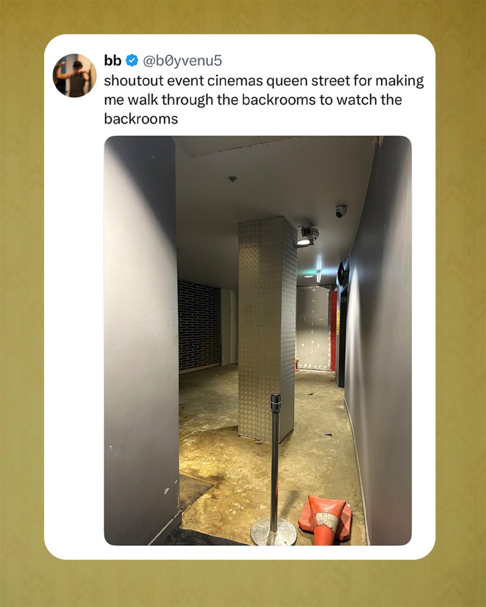 A24's tweet photo. Backrooms in 5DX https://t.co/29XoUqBbGp