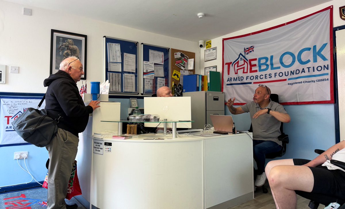 BlockCic's tweet photo. End of a busy but productive week at the Block Armed Forces Foundation. 

We are experiencing an increasing in veterans requesting support via the high street walk in centre. 

Aside from crisis support we have also seen an increase in requests for employment support. https://t.co/HGWKBoCXOB