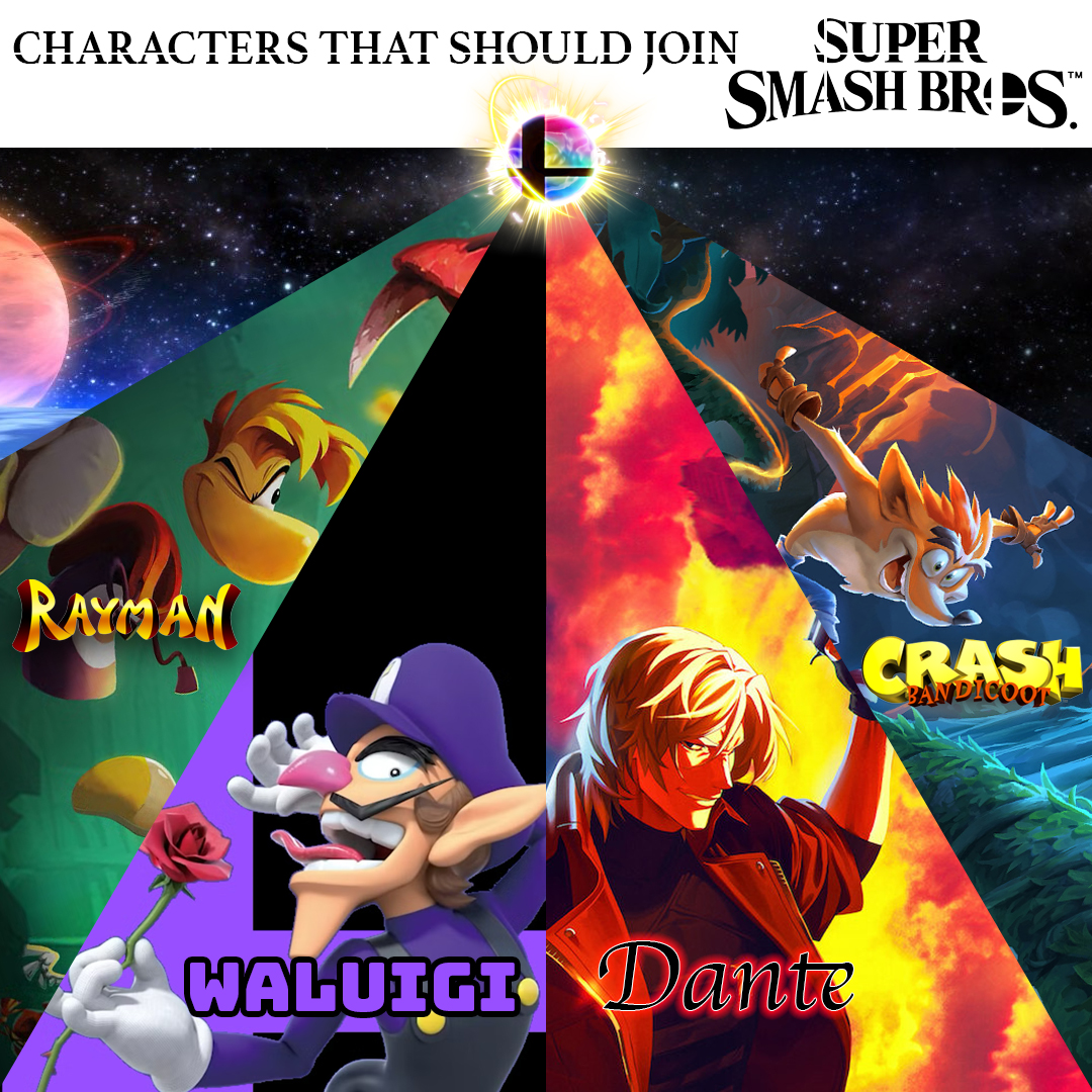 DKOldies's tweet photo. ✨Who would you like to see in the next Super Smash?✨
.
.
#dmc #crashbandicoot #rayman #mario #supersmash https://t.co/L3uh56R5qj