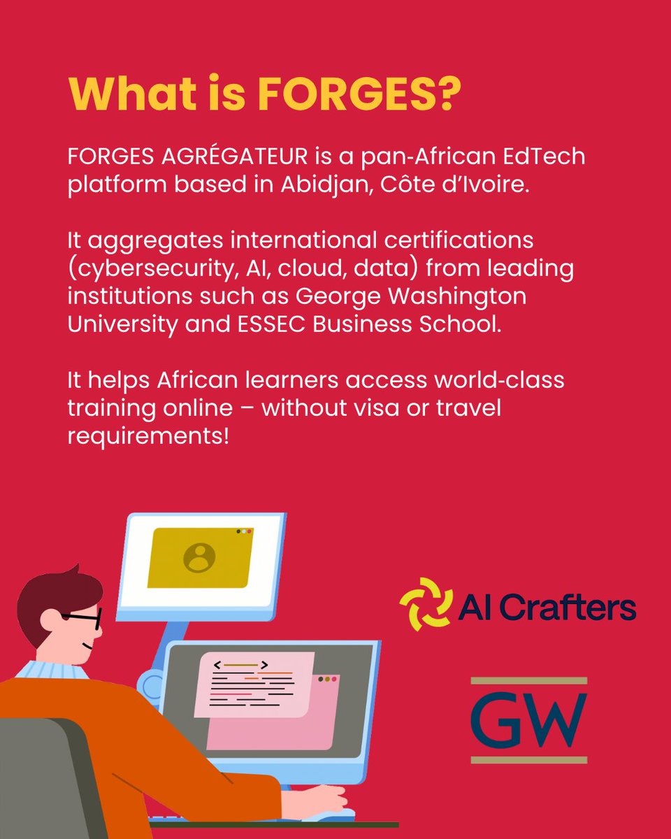 aspire_leaders's tweet photo. We're proud to collaborate with FORGES AGRÉGATEUR, a pan-African EdTech platform based in Côte d’Ivoire, expanding access to world-class learning opportunities across Africa. 

 #aspireleadersprogram #firstgen #youngleaders #youth #socialimpact #leadershipdevelopment https://t.co/ANSCUghama