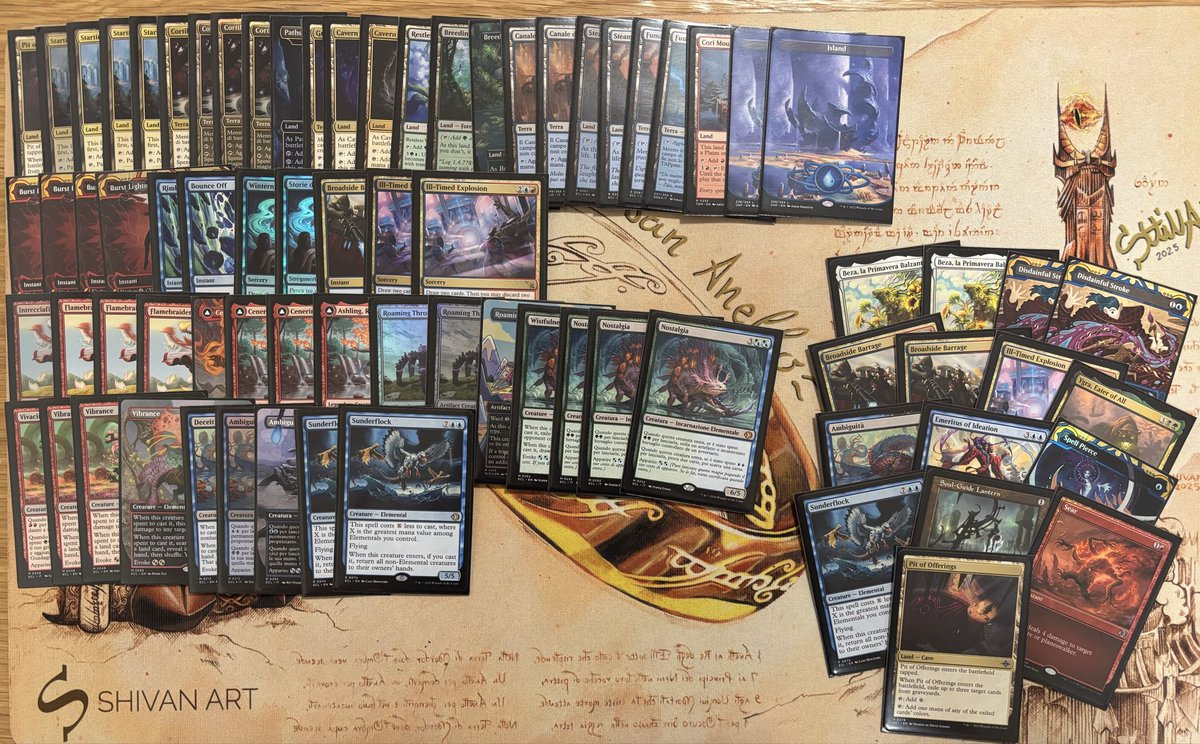 Simone__Mora's tweet photo. Submitted the standard Tier 1 deck (starting from the bottom) for tomorrow RC Prague.
I will attribute all the bad luck, the bad plays, the flood and the screw <<without any specific reason>> to @RespectTheCat90 https://t.co/MyXSefoDNE