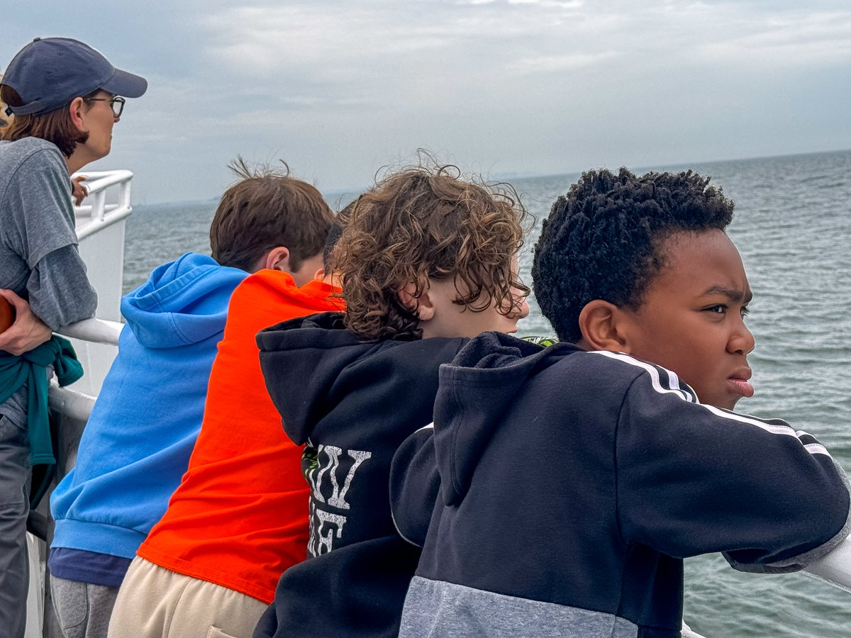 fhcds's tweet photo. Whale, whale, whale… what a day! 🐋🌊
Grades 5 and 6 headed out on an unforgettable whale watching trip this past Wednesday, where they spotted a juvenile humpback whale, dolphins, porpoises, jellyfish, and more! https://t.co/6UyDhfHRcL