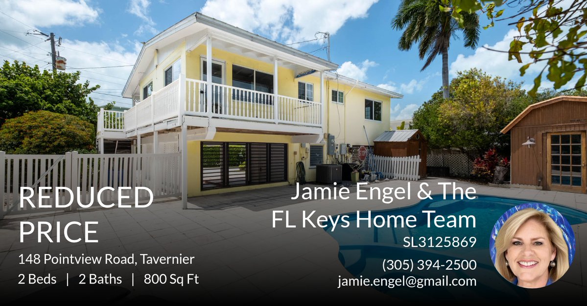 JamieEngel's tweet photo. 📣 Price Reduction Alert! 💰 This fantastic Florida Keys property located at 148 Pointview Road in Tavernier just got a price refresh. Call (305) 394-2500 for the new price and details. #PriceReduction #FloridaKeysRealEstate #Jamie... https://t.co/w2dHVCKV5u https://t.co/r40dwQsGg0