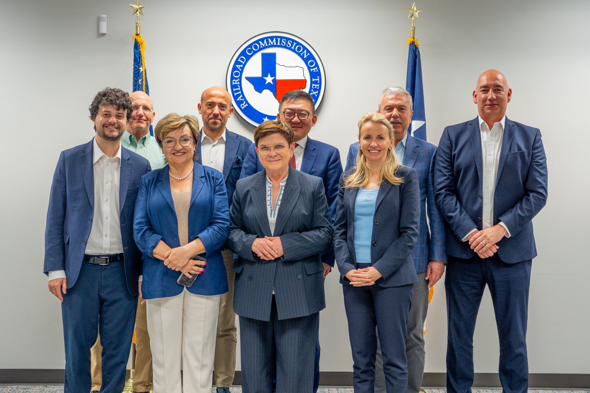txrrc's tweet photo. Earlier today, the Railroad Commission of Texas (RRC) welcomed members of the European Parliament’s Committee on Industry, Research and Energy (ITRE) to RRC headquarters for a discussion on energy regulation. https://t.co/S9WZ7KEjNp