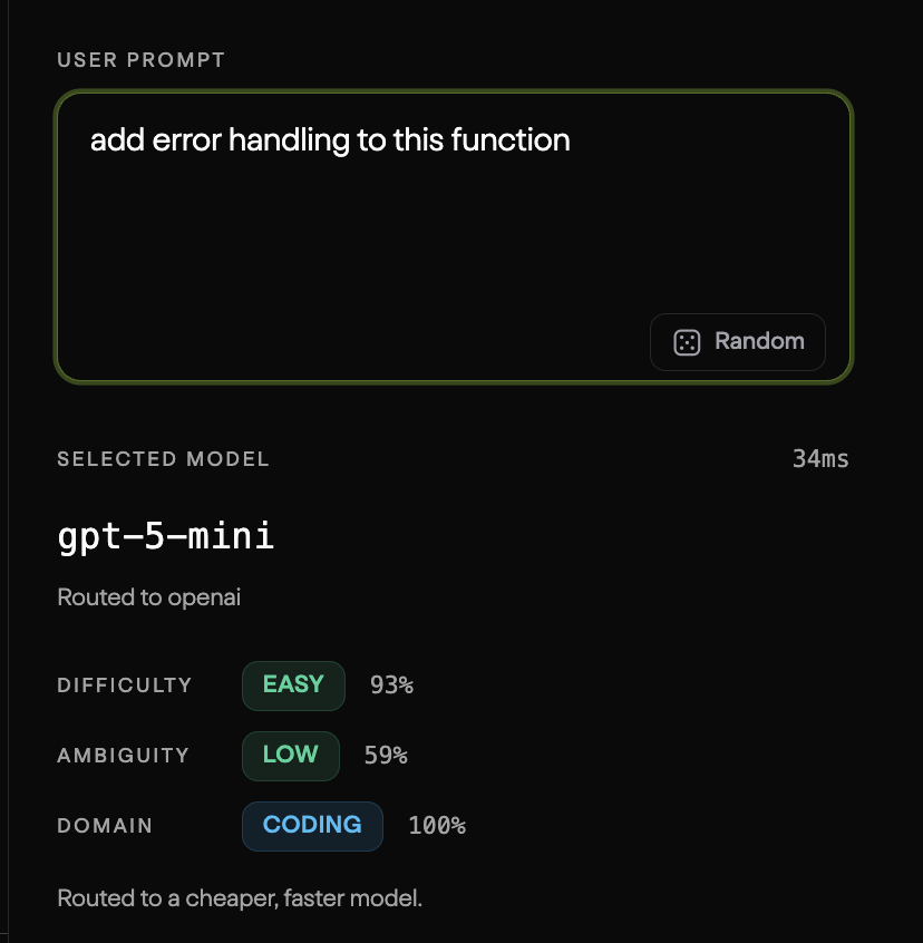 morphllm's tweet photo. Morph AutoRouter is now 5x faster

know difficulty, ambiguity, and domain in under 50ms https://t.co/jdBKw848Ha