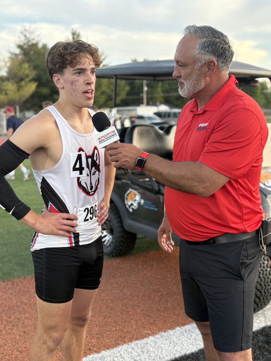 angdicarlo's tweet photo. Saint Joe Junior Will Elick qualified for state in THREE individual events last night, winning the 300m hurdles regional title, finishing 2nd in the 110 hurdles &amp; hitting the state standard in the long jump.

Watch a full boys track regional replay here: https://t.co/VrKEu69e04 https://t.co/xWxhOthB82