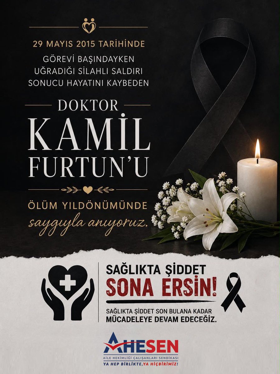 ahesenorgtr's tweet photo. Dr. Kamil Furtun, 29 Mayıs 2015'te Samsun'da görev yaptığı Göğüs Hastalıkları ve Göğüs Cerrahisi Hastanesi'nde silahlı bir saldırı sonucu hayatını kaybetmiştir. Sağlıkla şiddetin sona ermesi için gerekli yasal düzenlemelerin en kısa zamanda yapılması gerekmektedir.

#yahepbirlikteyahiçbirimiz
#sağlıktaşiddetyasası
#sağlıktaşiddeteson
@drahmetkandemir 
@sagl_bakan 
@drmemisoglu 
@suayipbirinci