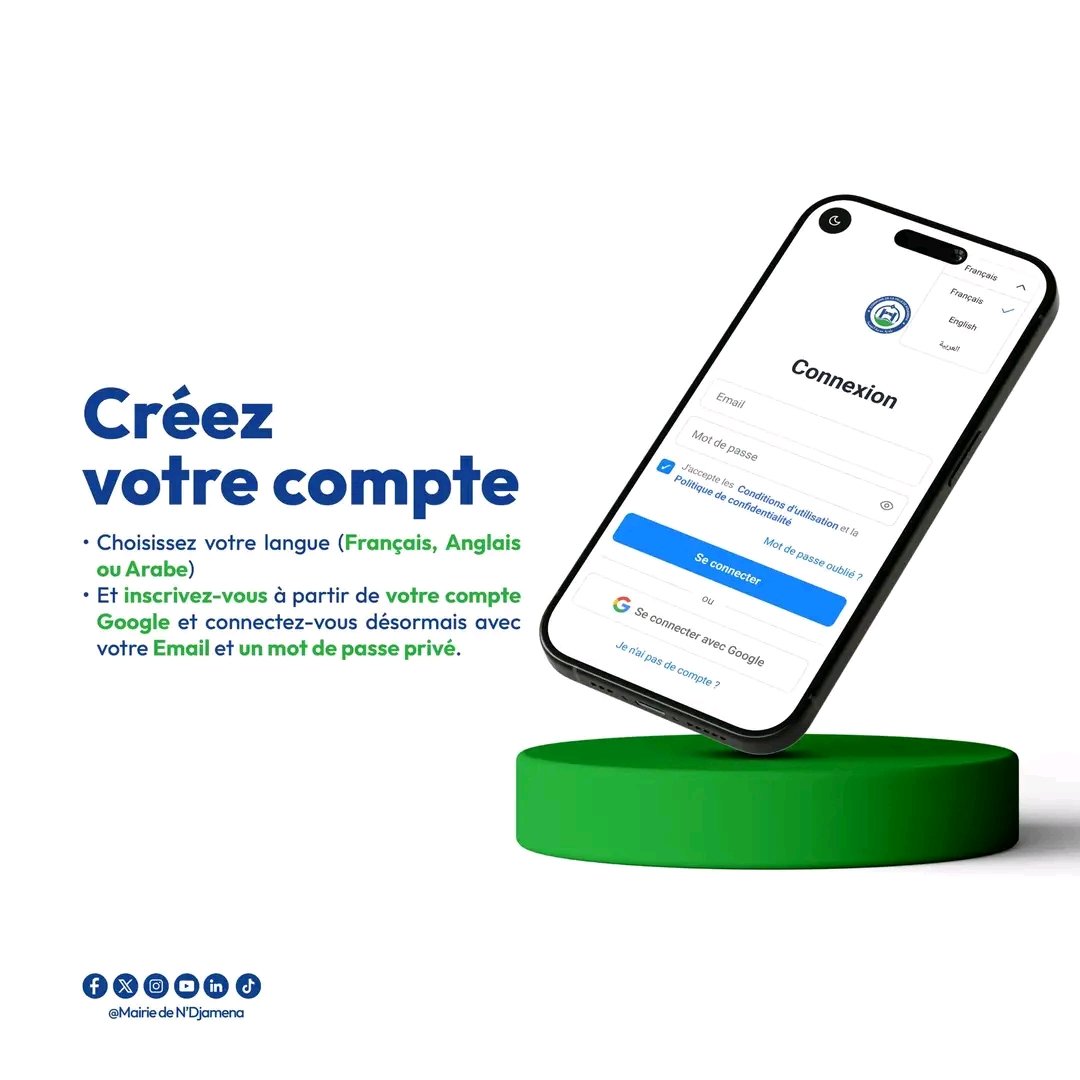 CitizenLabTchad's tweet photo. La Mairie de N'Djamena lance HILITNA
Une application citoyenne pour signaler routes dégradées, déchets, problèmes d’éclairage... à N'Djamena.
Une belle avancée pour la citoyenneté numérique et la participation citoyenne au #Tchad
@AFRICTIVISTES @YouthCohort @WenakLabstd https://t.co/k8pN26wmiR