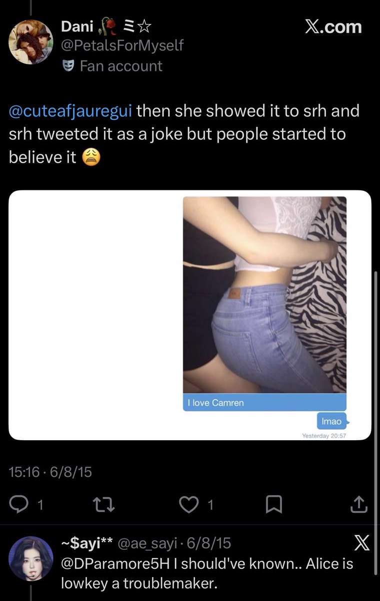 asdlifem's tweet photo. @swiftinyourarea @barbschacha @royaltypinks Y si… La chica que hizo el chiste https://t.co/fERGUDUAoQ