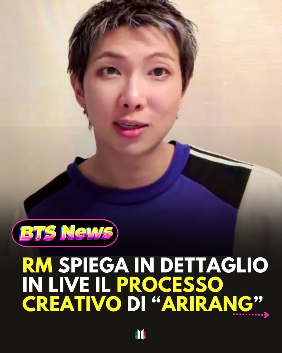 italianarmyfam_'s tweet photo. 📍TRAD dettagliata della live di Namjoon sul processo creativo di ARIRANG del 28.05‼️

È una lettura molto lunga ma che consigliamo vivamente a tutti, perché oltre ad essere estremamente interessante, ci permette anche di capire meglio i BTS, e specificamente RM, come artisti 💜 https://t.co/IXJUvJAdFt
