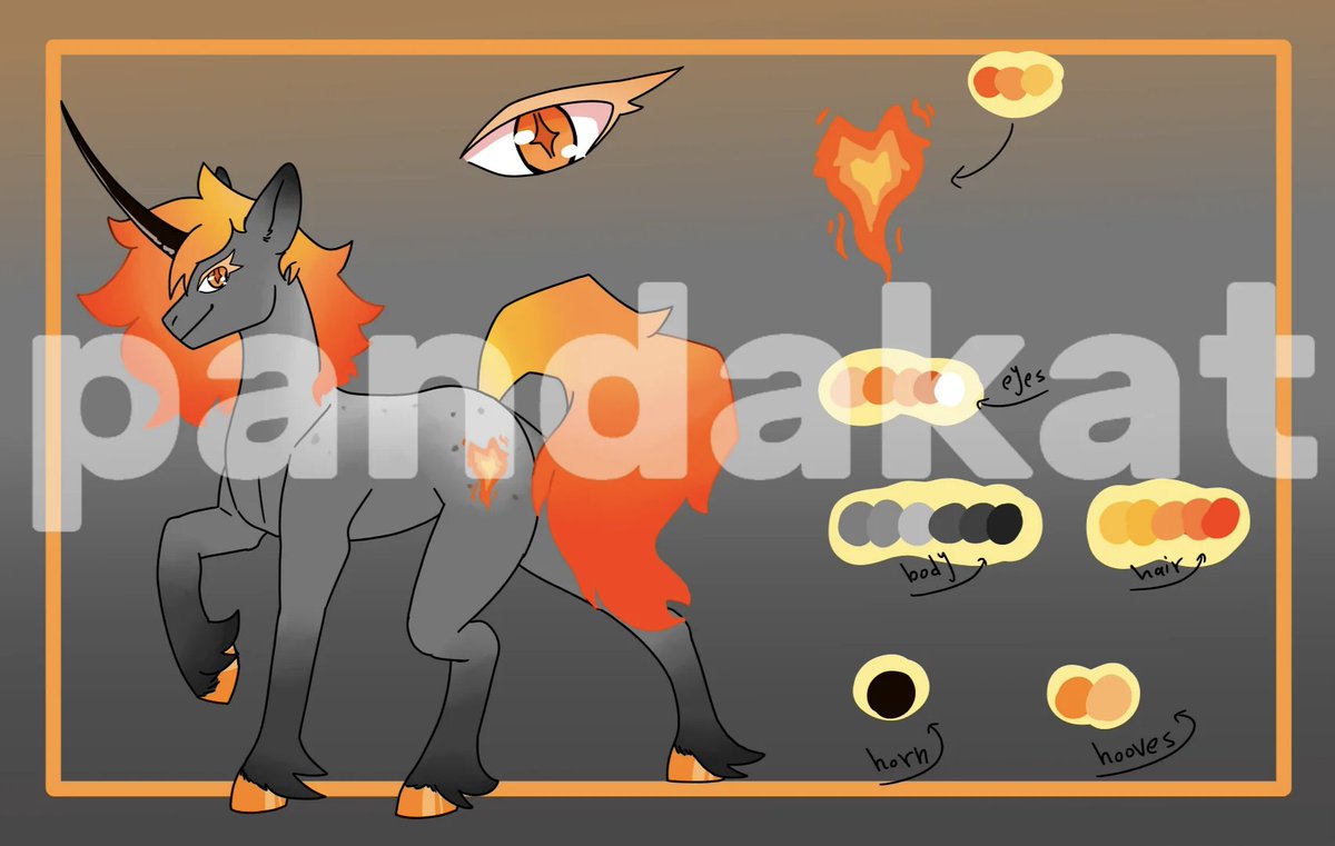 semaxkat1's tweet photo. Fire pony adoptable 
Price:15$
I do accept PayPal and steam gift cards 

#adoptable #mlpadoptable #mylittlepony https://t.co/Z6rEGh5K3J
