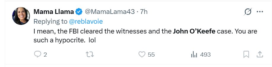 SlamminBjB's tweet photo. Dear @MamaLama43 ,
You know good and well that the FBI DID NOT investigate the Murder of JOK. They investigated the "investigation into the murder of JOK"  Stop being so disengenuous. For example, Mathew Farwell. 
@reblavoie knows this.
mama, you're missing out on good luvin,
Ben https://t.co/7G94hELYxj