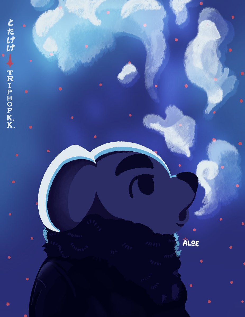 aloev01's tweet photo. TripHop K.K./Bocanada ☁️- K.K. Slider 

#animalcrossing #cerati #bocanada #nintendo https://t.co/ewlrorchfJ