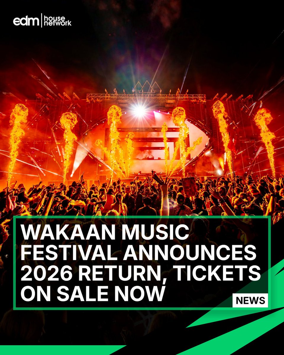 EDMHouseNetwrk's tweet photo. @wakaanfest returns Sep 30 - Oct 3 🔥🔥⁠

Read more: https://t.co/izGOv38JLv https://t.co/kXjVM97hrj