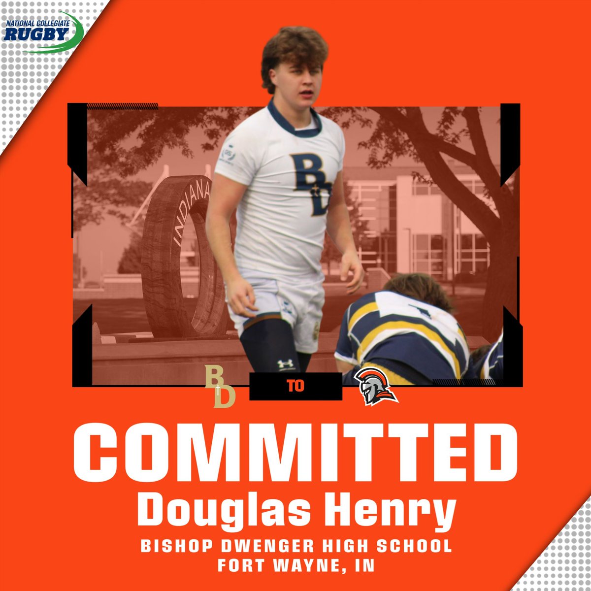 InTechMRugby's tweet photo. Indiana Tech Rugby welcomes Douglas Henry to the Warrior family.

A product of Bishop Dwenger Rugby, Douglas will study Business Management and brings multi-sport talent and brute physicality to the next wave of Warriors. https://t.co/ZuAqdyUNEA
