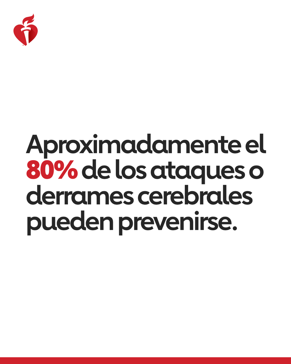 American_Stroke's tweet photo. Controlar la presión arterial, comer bien y mantenerse en actividad puede reducir tu riesgo. 

La fundación @HCAHealthcare Foundation es la patrocinadora a nivel nacional de Getting to the Heart of Stroke™ https://t.co/GYEyQYcrdX